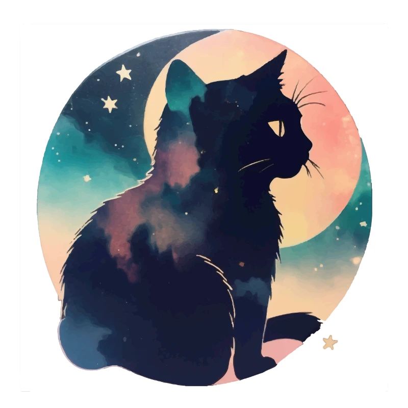 Chat dans les étoiles