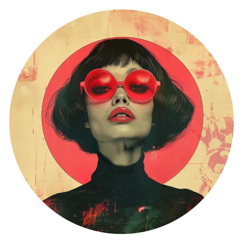 Dame mit Rot