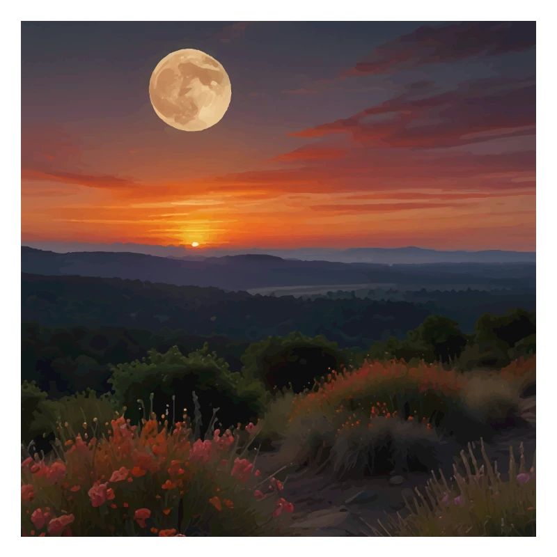 Paysage Coucher De Soleil