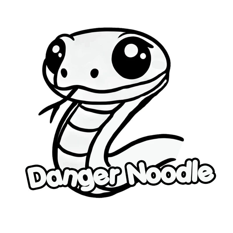 Serpent mignon - Conception de nouilles de danger