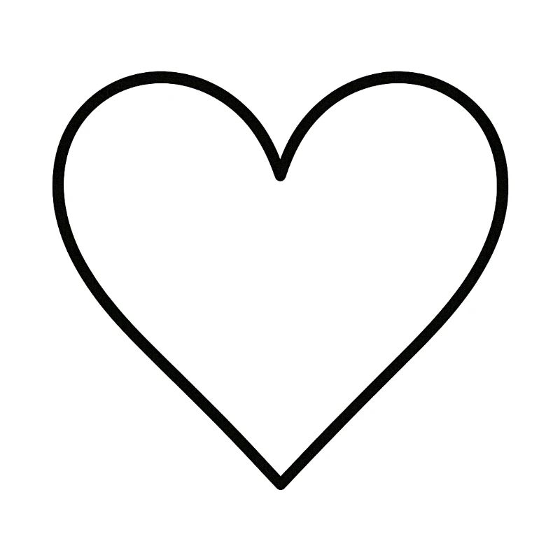 Basic heart black