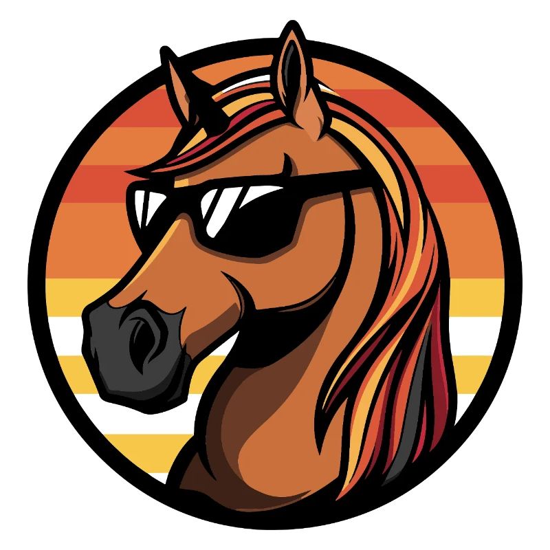 Pferd Cool Comic