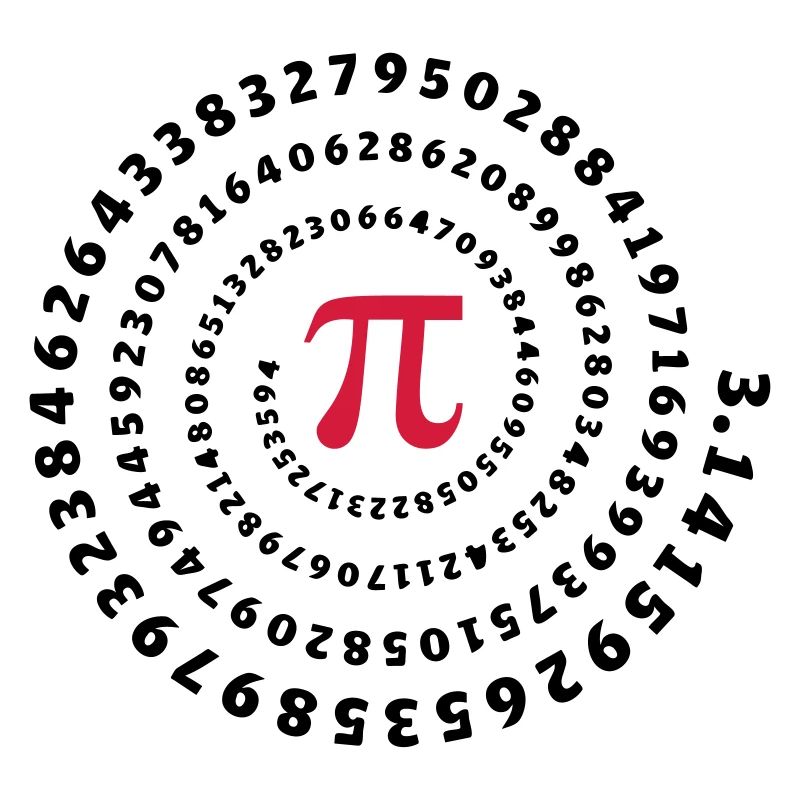 Math Pi π mathematics spiral irrational number