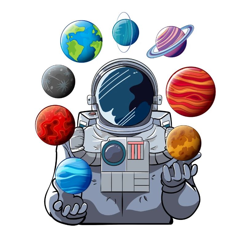 Jongleur planète astronaute