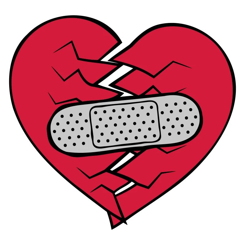 Patch cœur brisé