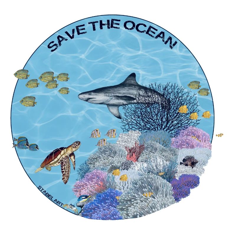 Save the Ocean - Coral reef colored