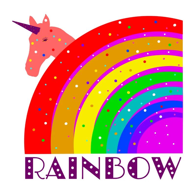 Regenbogen mit Einhorn