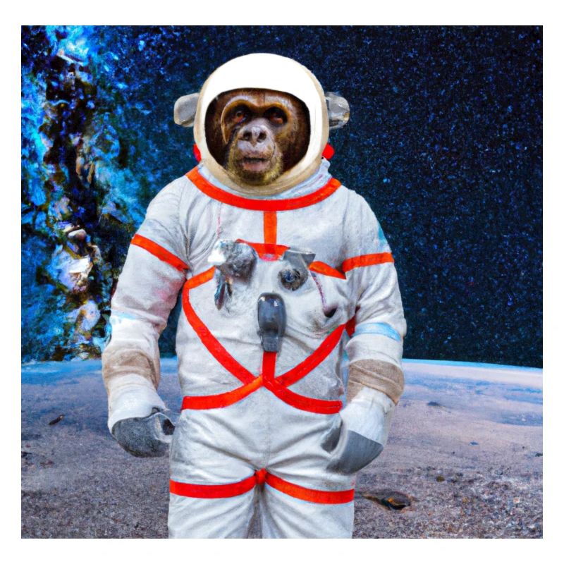 Monkey in space