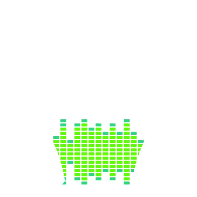 Headphones Techno Music Party Equalizer Waves Logo