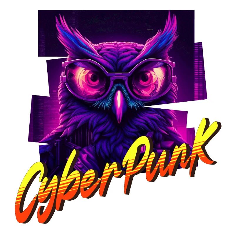 Cyberpunk-Eule