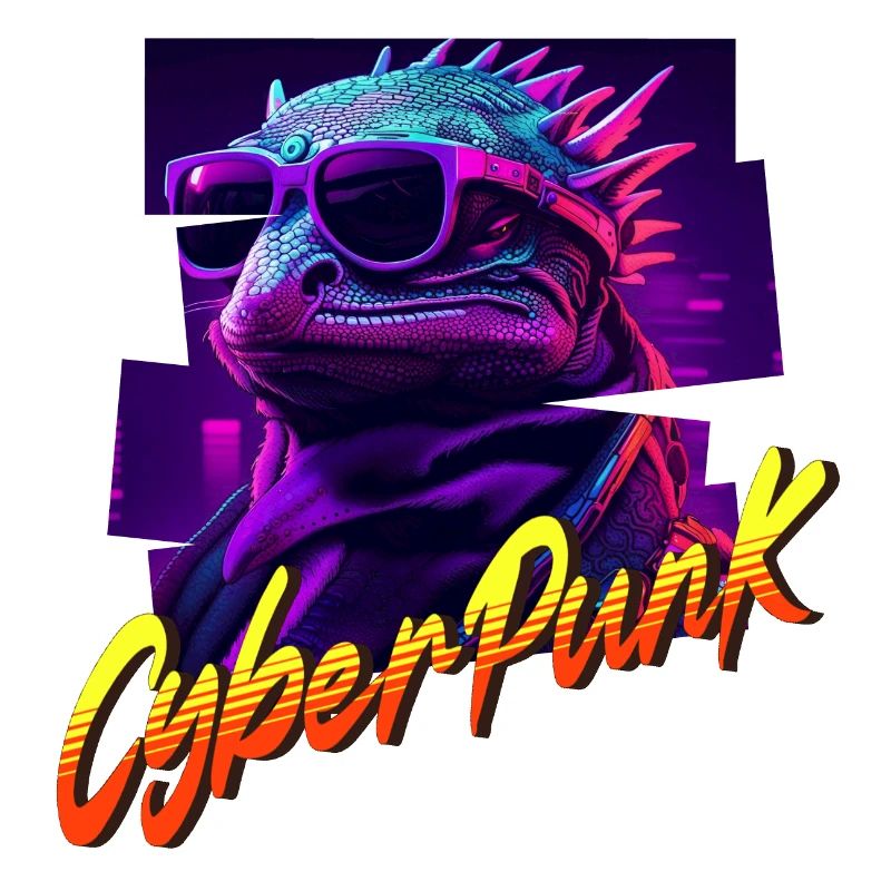 Cyberpunk lizard