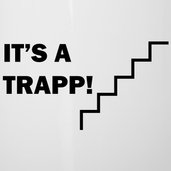 It's a trapp! - Emaljekopp