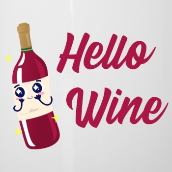 Hello wine - Enamel Mug
