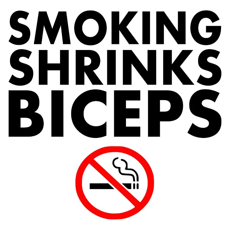Smoking shrinks the biceps