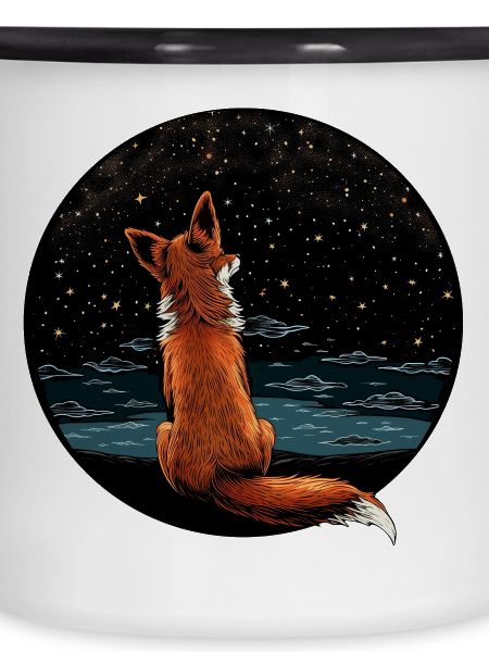 Fuchs mit Sternenhimmel