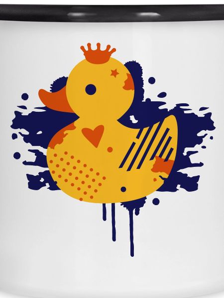 Ente mit Krone Graffiti