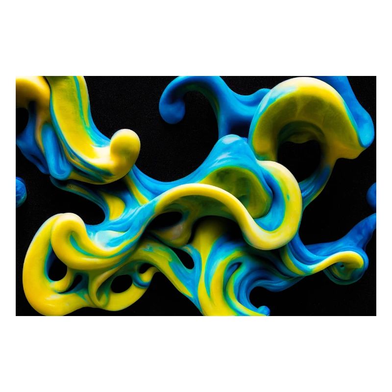 Abstract Fluid Forms - Digital Art
