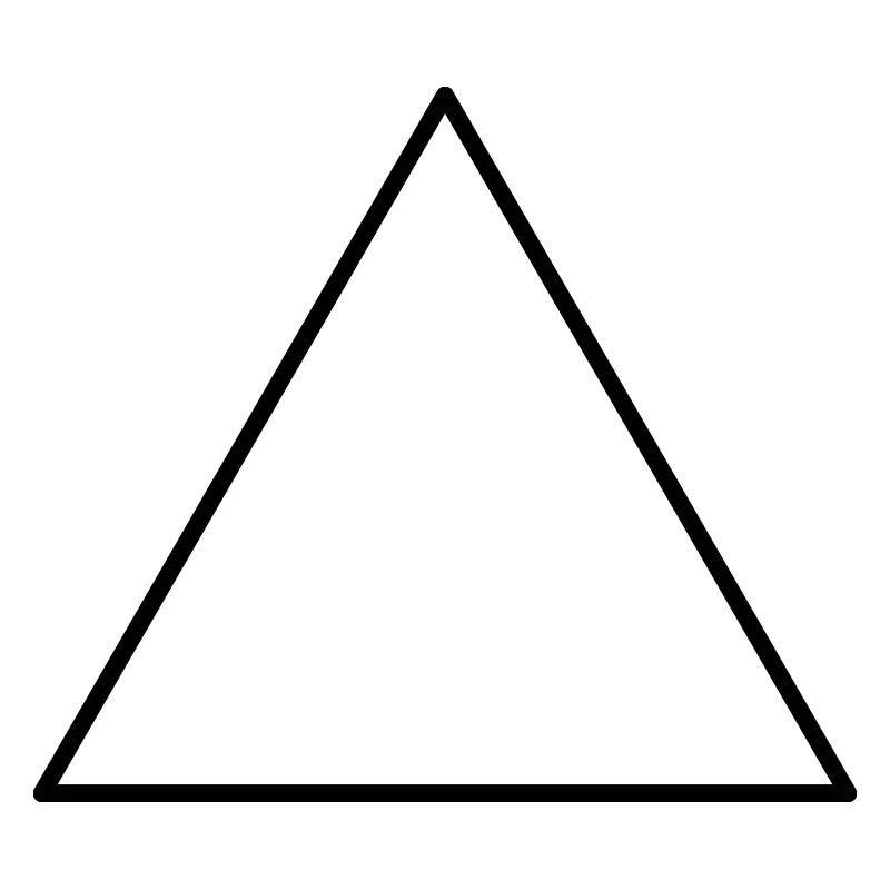 Symbol triangle equilateral
