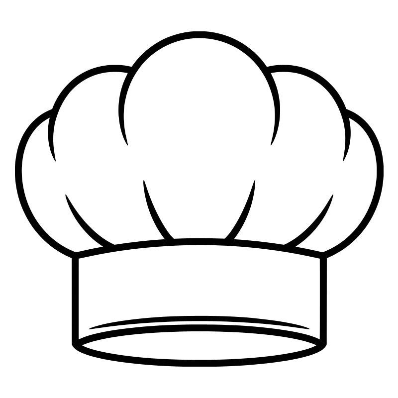 Chef Hat Vector Icon Design
