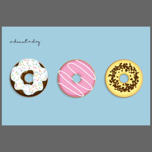 A Donut A Day! - Poster 90x60 cm