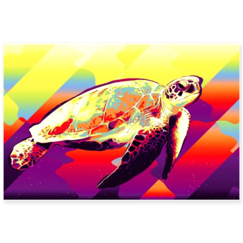 turtle - Poster 90x60 cm