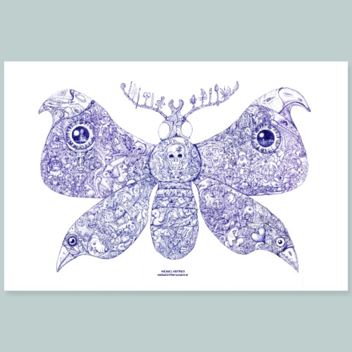 Schmetterling - Kunst von Michael Kriftner - Poster 90x60 cm