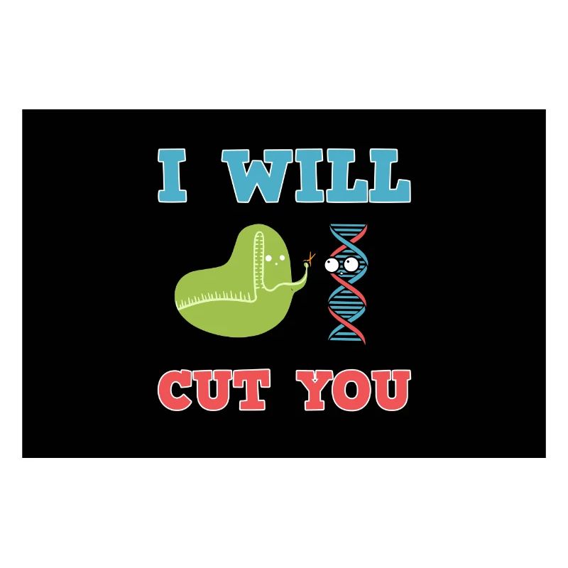 I Will Cut You Crispr Graffiti Gene Science Gift