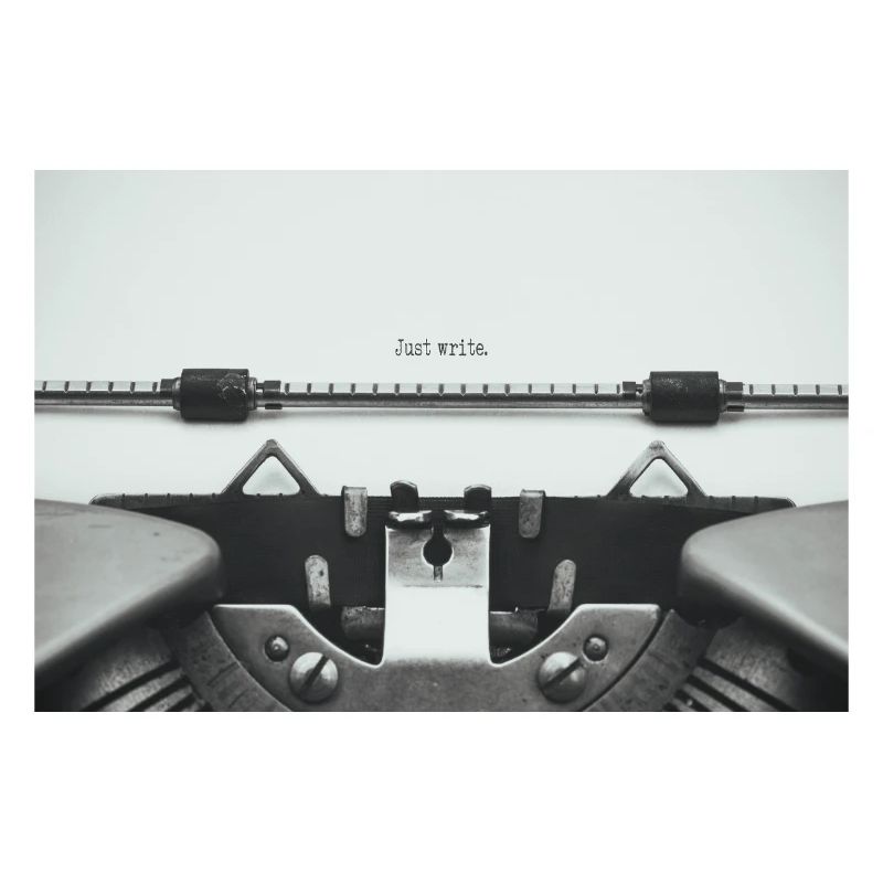 Just Write Vintage Typewriter Design
