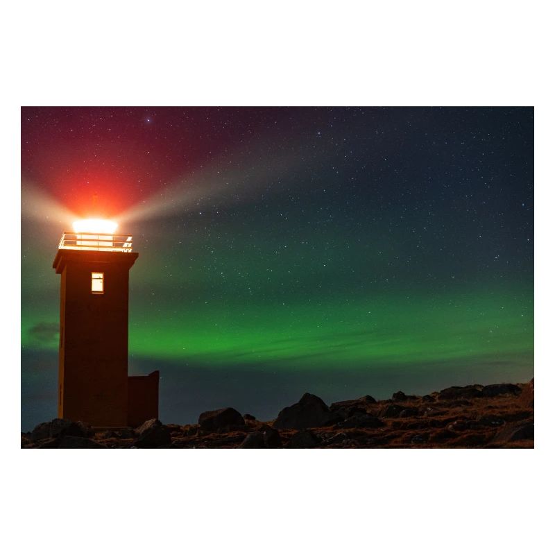 Leuchtturm mit Polarlichter