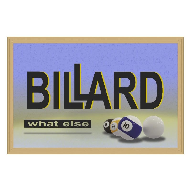 Conception de billard, Art mural, Affiche, Billard de piscine