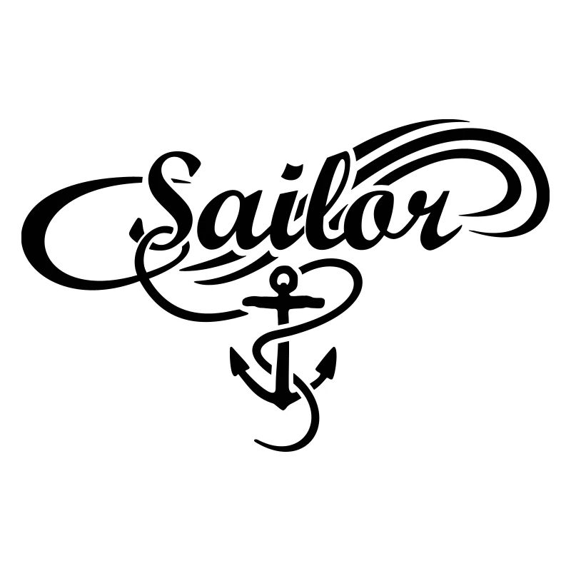 Sailor Waves Anchor Sail Sailing