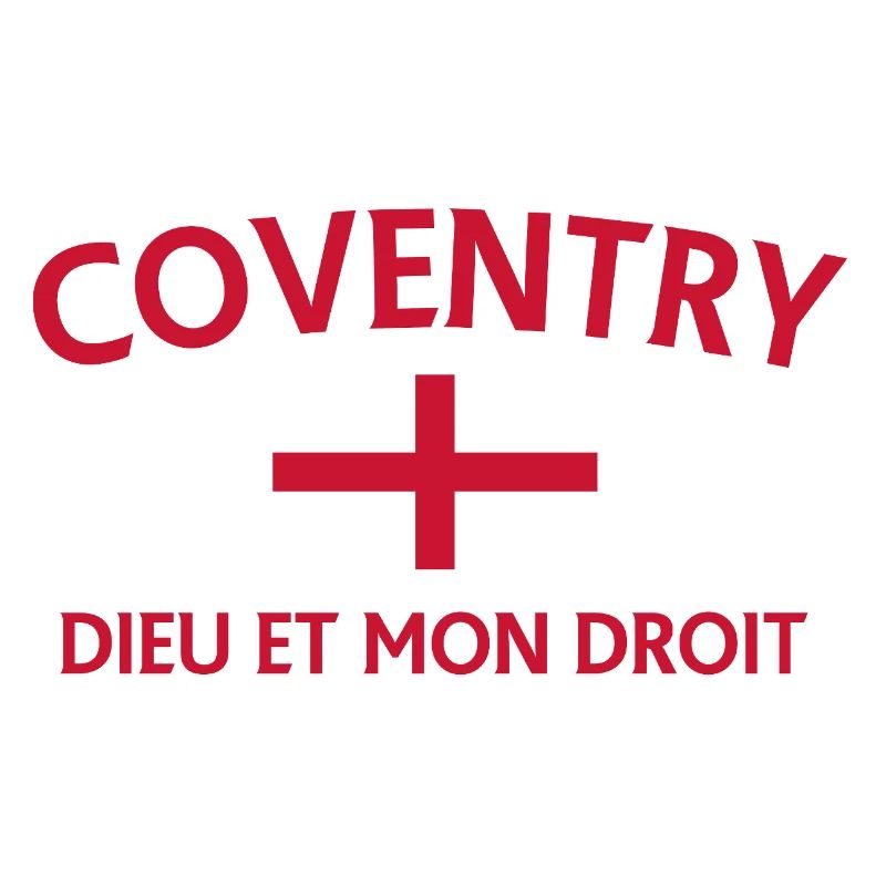 Design de croix de Coventry avec drapeau anglais