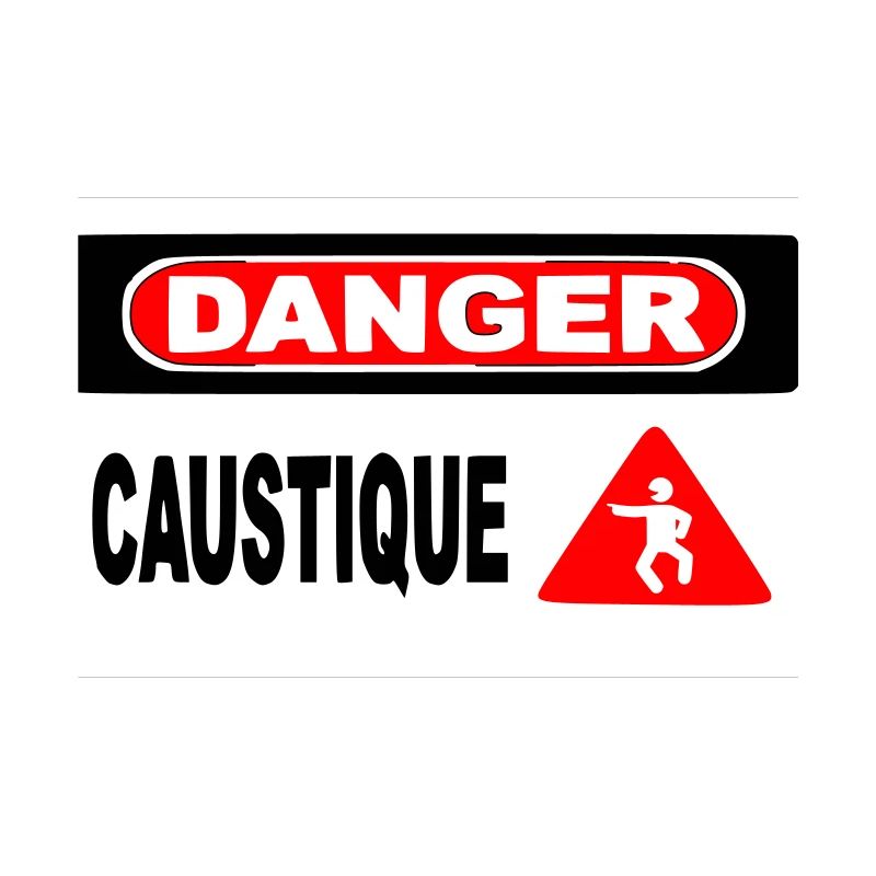 Panneau Danger Caustique