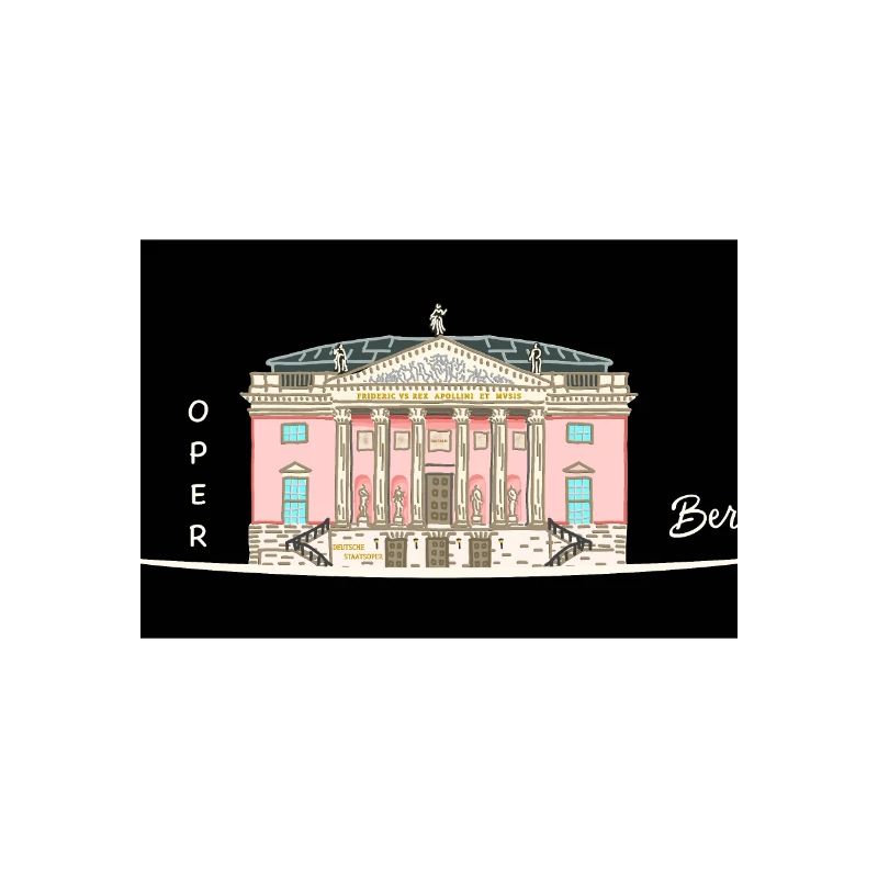 Berlin, Oper unter den Linden, Drawing