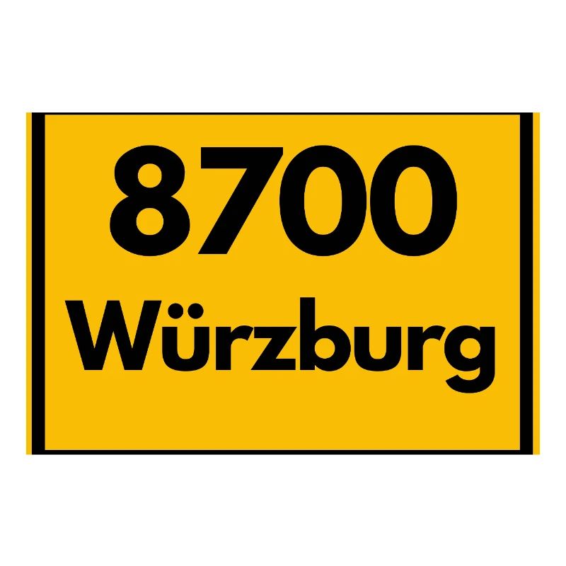 OLD POSTCODE POSTCODE RETRO 8700 WÜRZBURG FRANKEN
