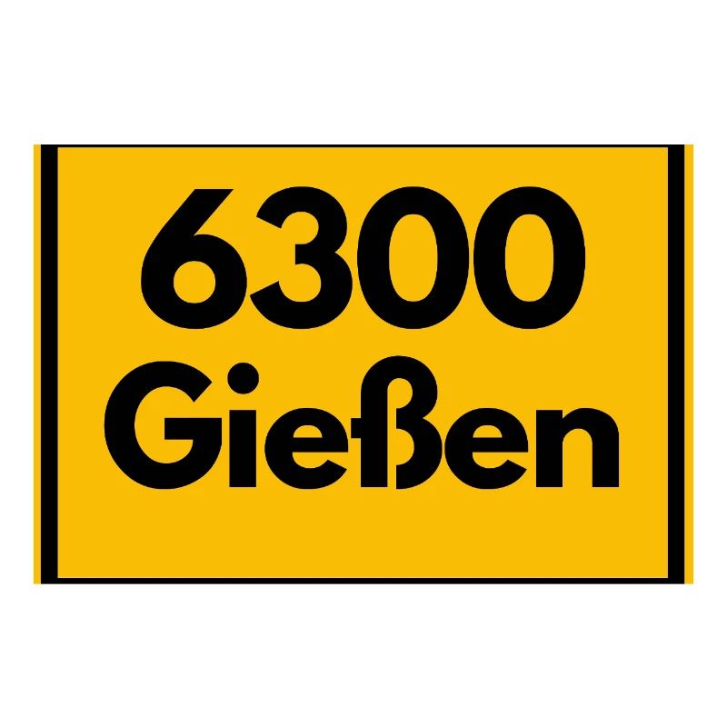 OLD POSTCODE ZIP CODE RETRO 6300 GIESSEN