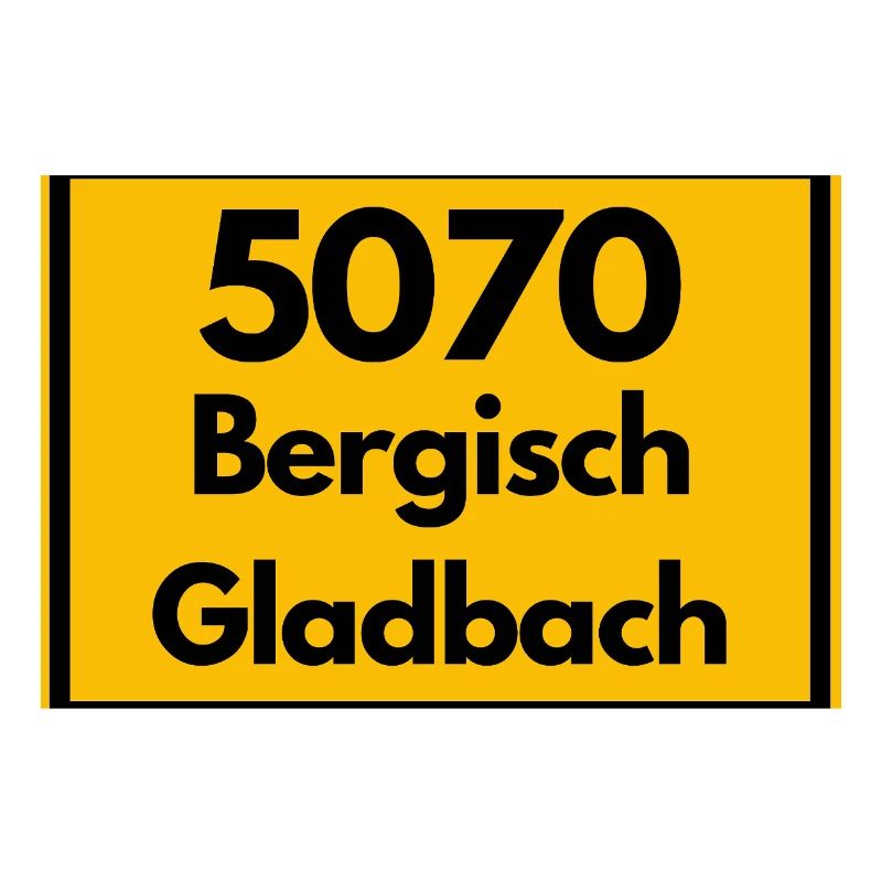 ANCIEN CODE POSTAL RETRO 5070 BERGISCHGLADBACH