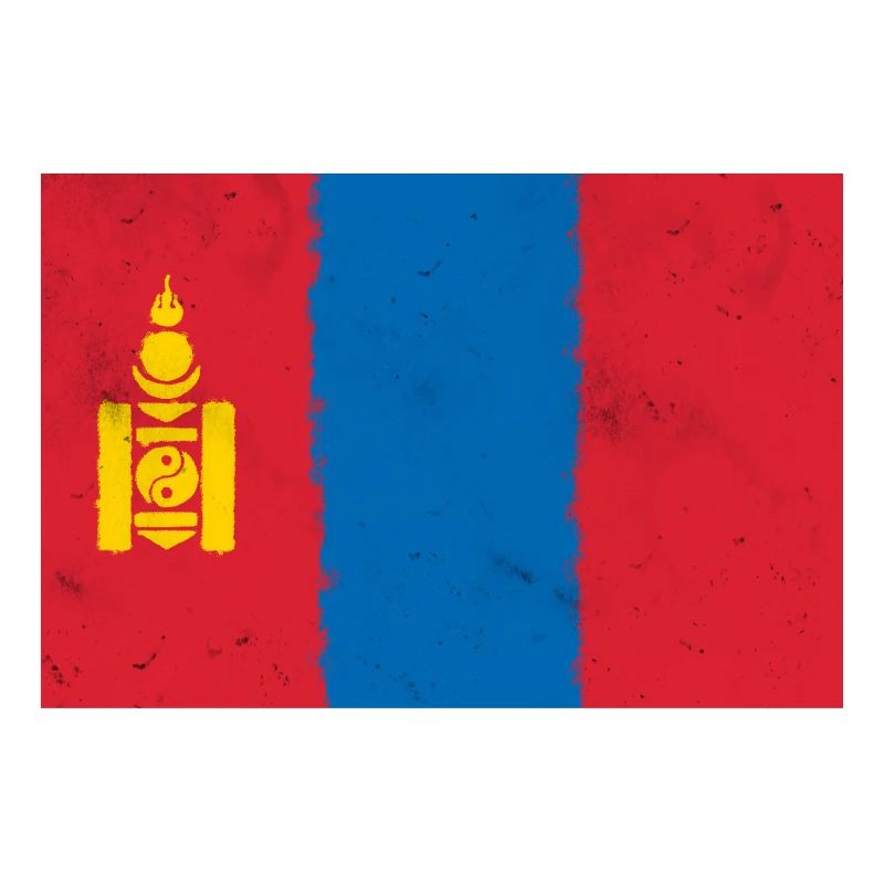 Drapeau de la Mongolie