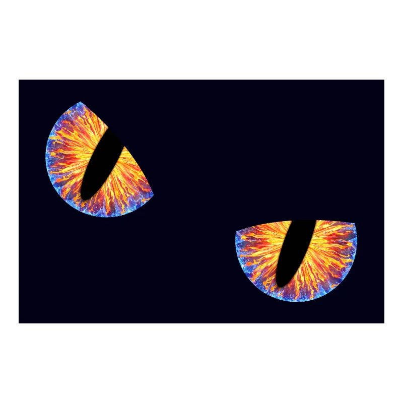 Drachenaugen frontal - Poster oder Sticker