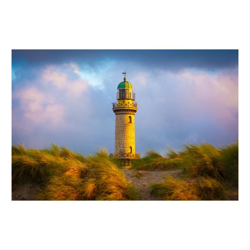 Phare de Warnemünde le soir