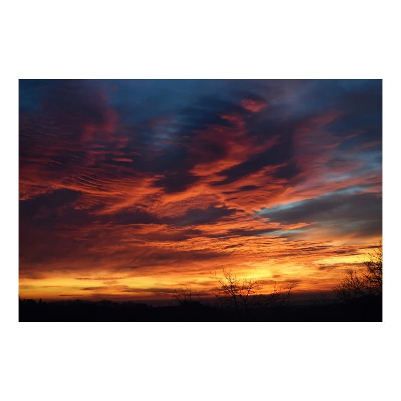 Sunset magic in the evening