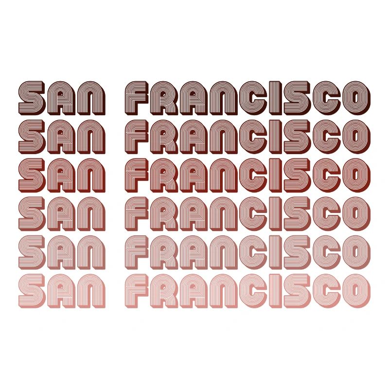 San Francisco Grid Gradient Pattern