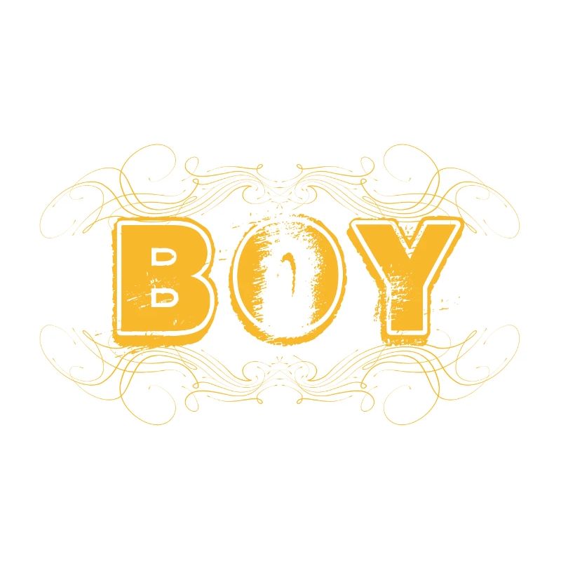 Lettrage BOY décoré