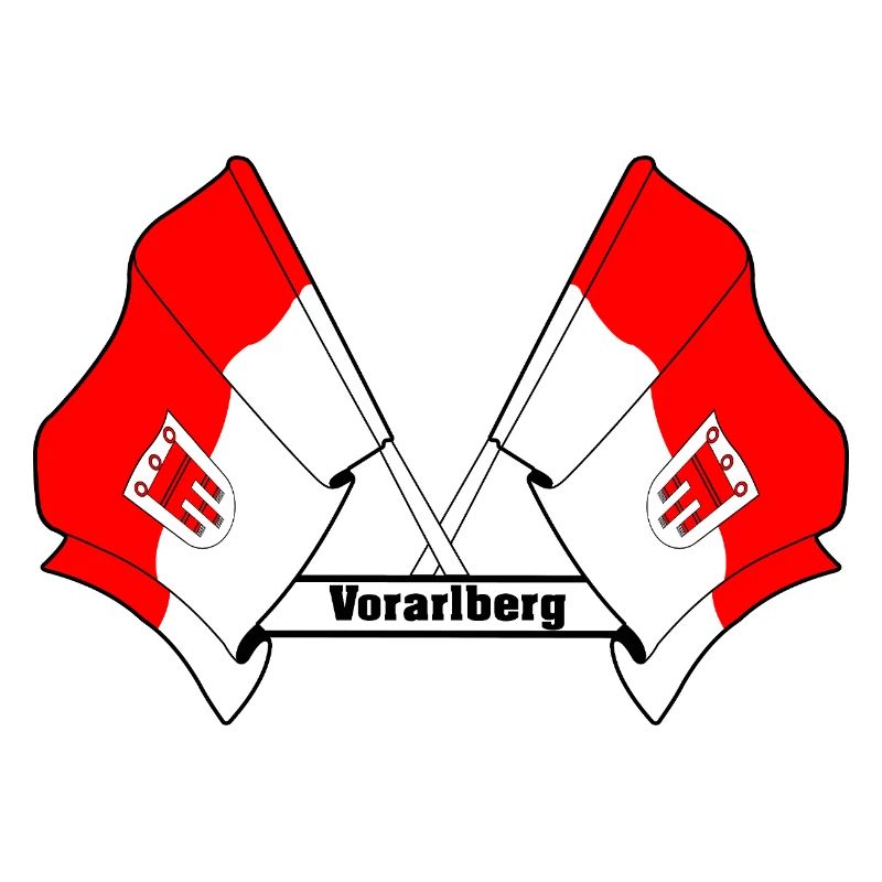 Vorarlberg Flags with Text