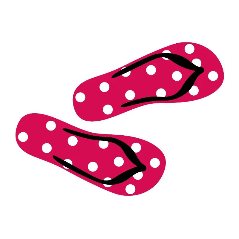 Slippers Toadstool Flip Flops Points Dots Summer