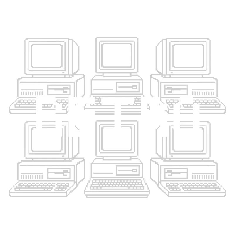 Retro Computer Grid Techno