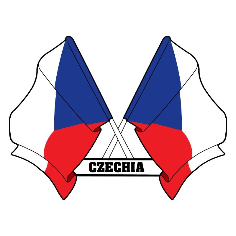 CZECH REPUBLIC – Crossed Flags