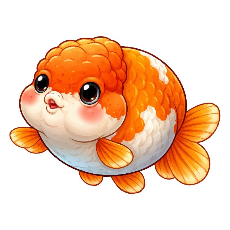 High Quality Orange Ranchu Goldfish