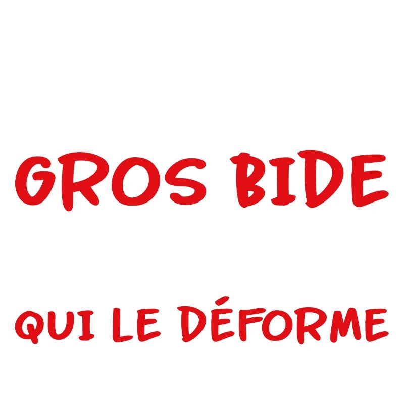 J’ai pas un gros bide c’est le miroir qui déforme