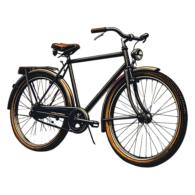 Image rétro de la soirée à vélo